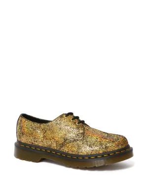 1461 Gold Iridescent Crackle Oxford Shoes