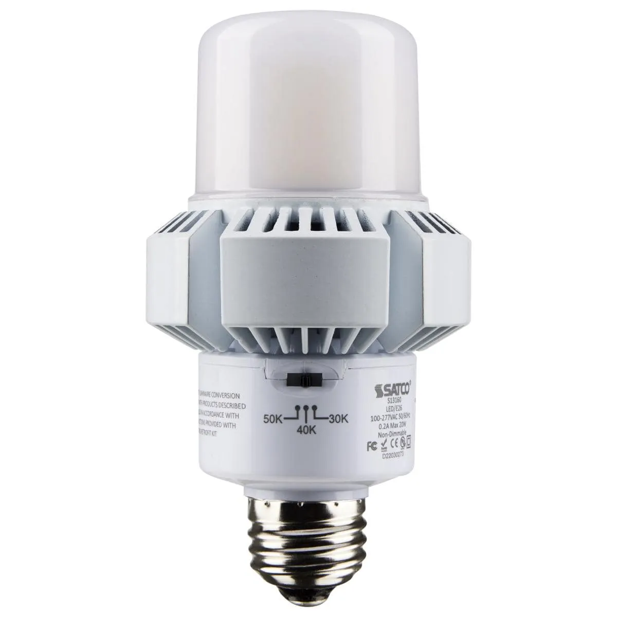 20 Watt; A-Plus 23; LED; CCT Selectable 3K/4K/5K; Medium base; Type B; Ballast Bypass; 100-277 Volt;