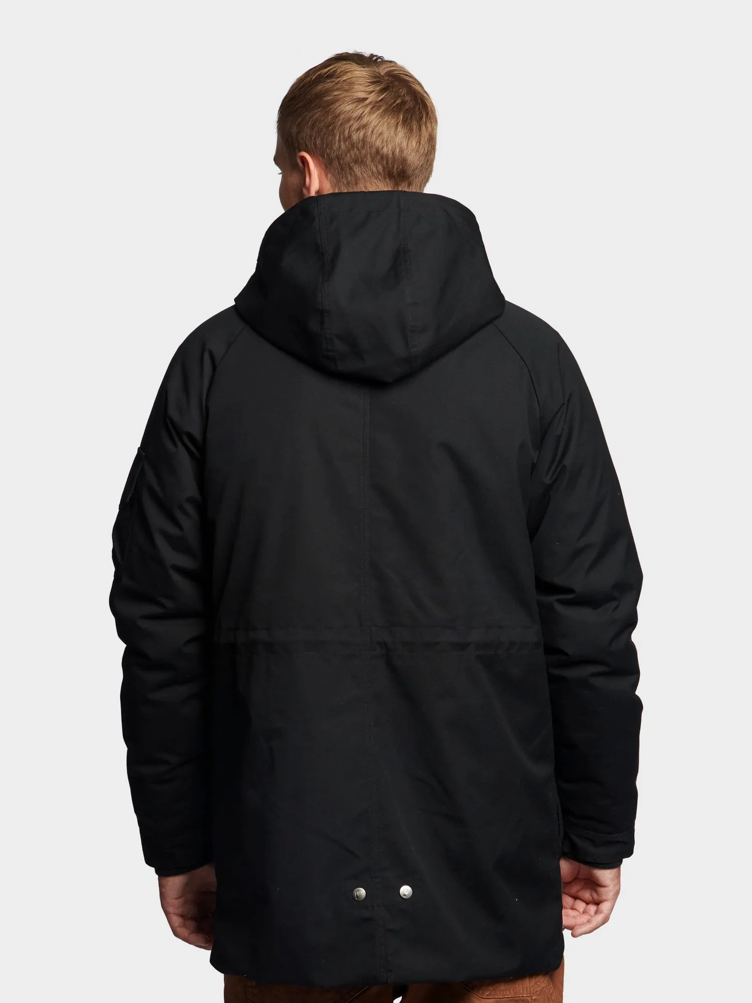 3 in 1 Fishtail Parka Jacket in Black