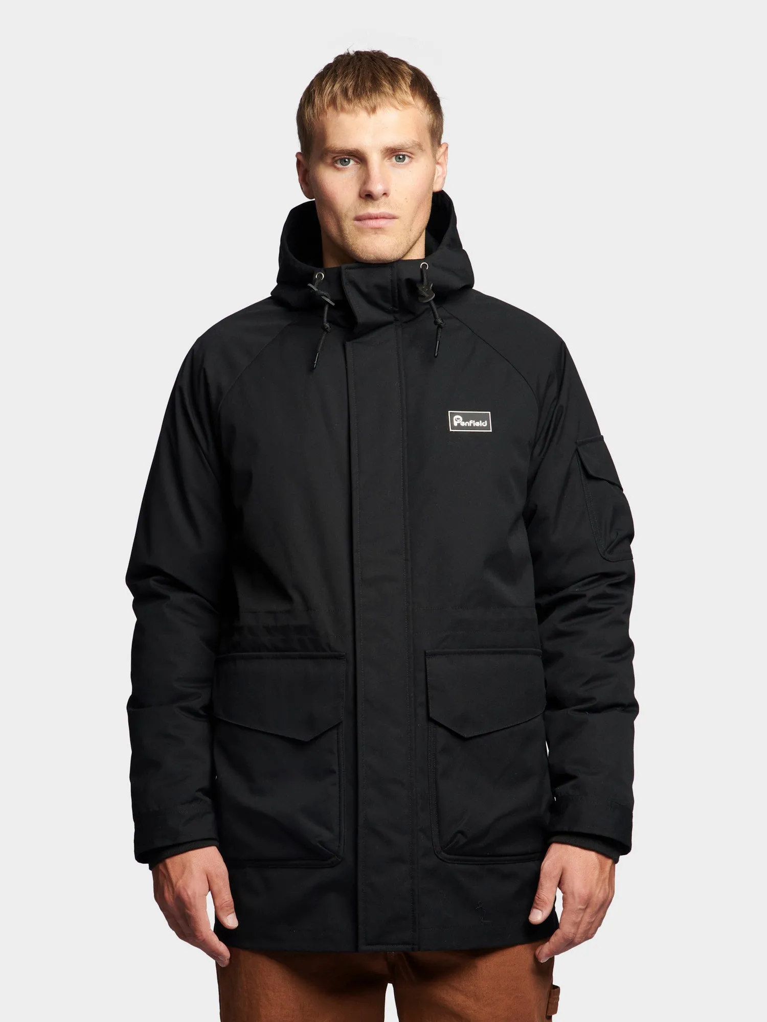 3 in 1 Fishtail Parka Jacket in Black