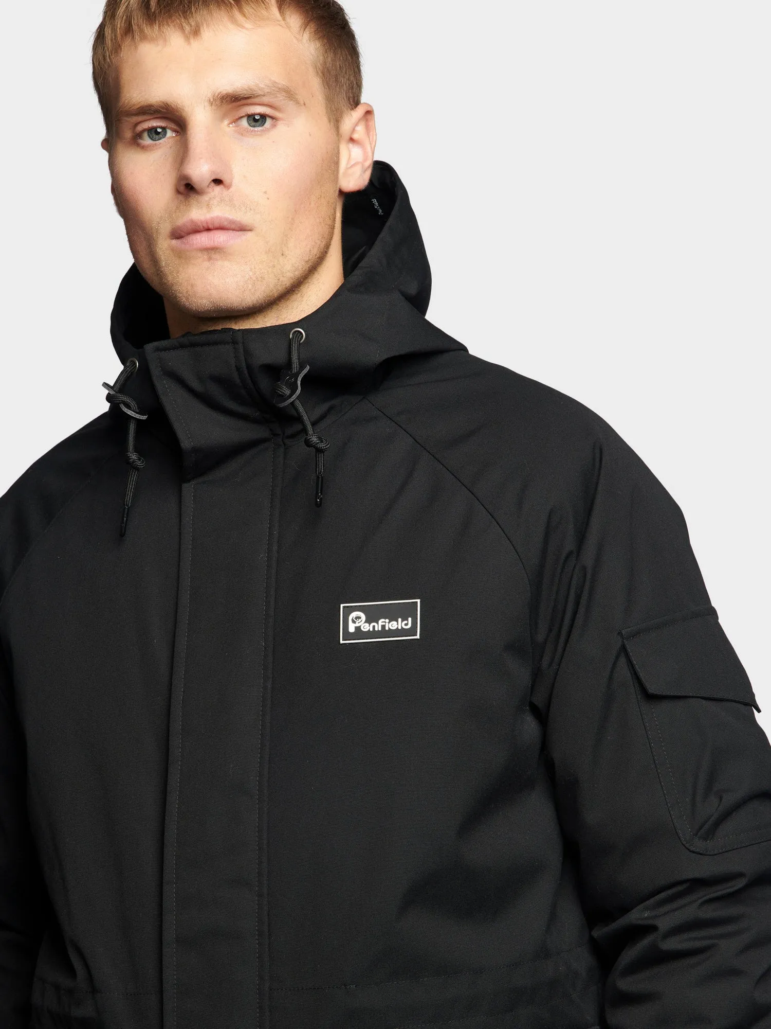 3 in 1 Fishtail Parka Jacket in Black