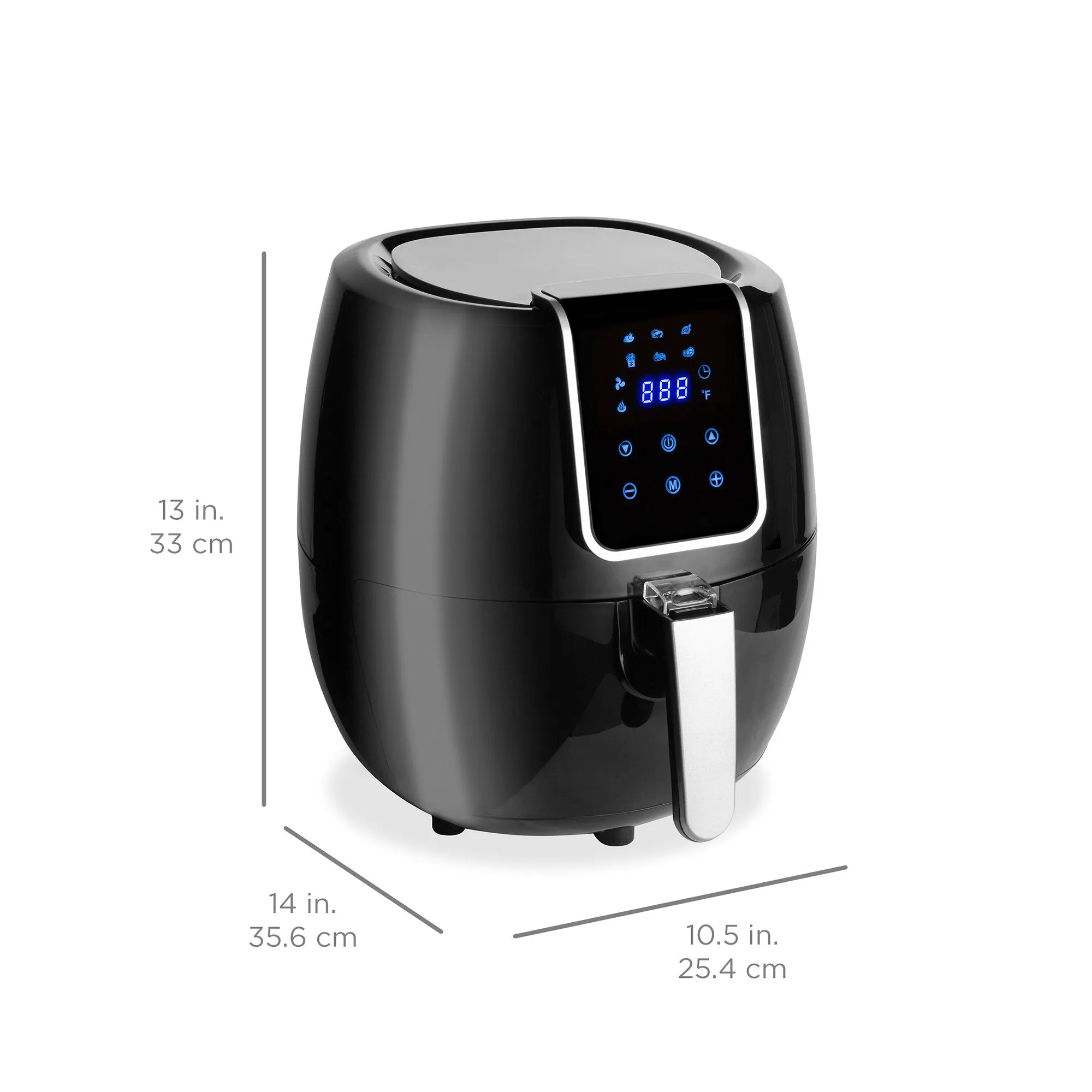 5.5qt 6-in-1 Digital Non-Stick Air Fryer Appliance w/ LCD Screen, Timer