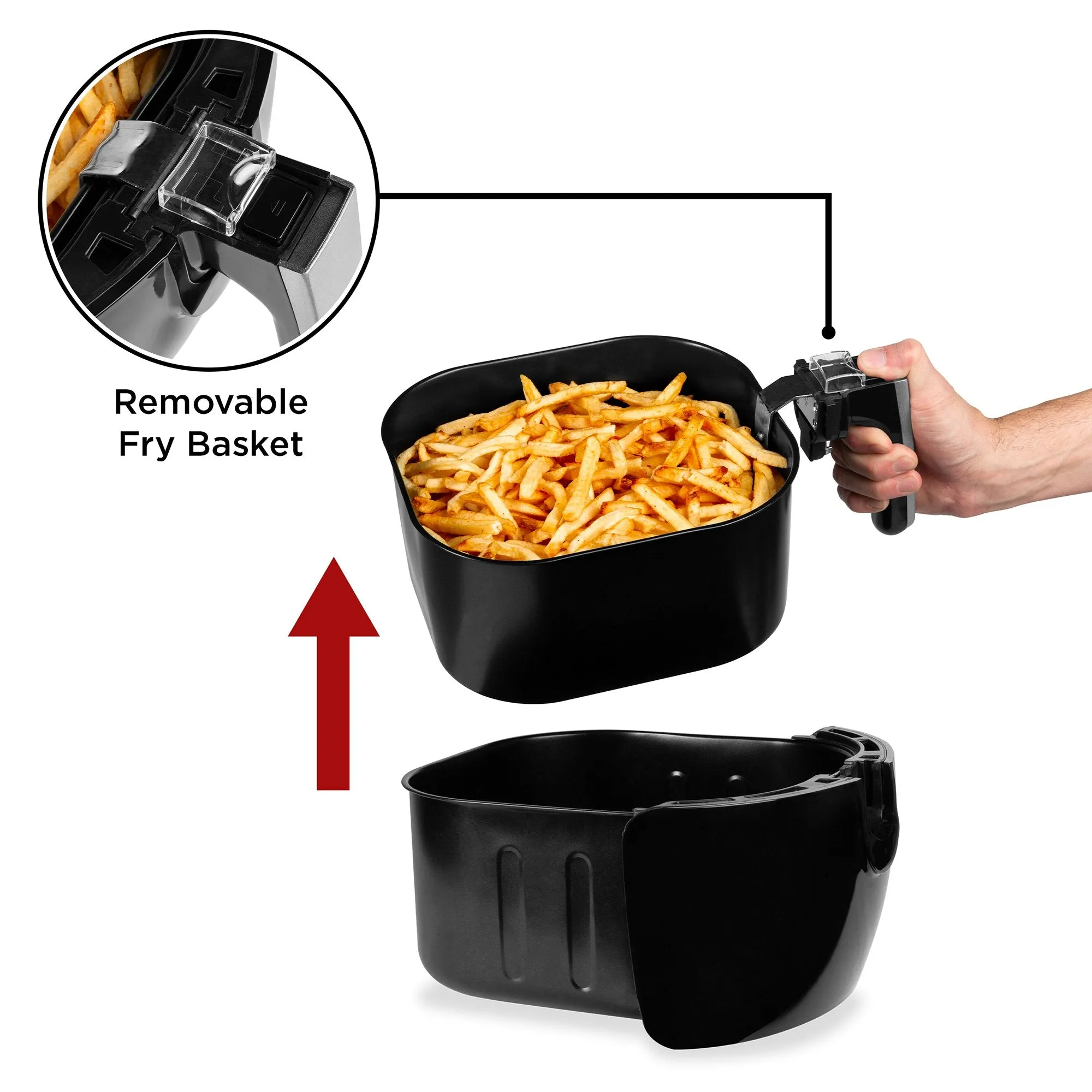 5.5qt 6-in-1 Digital Non-Stick Air Fryer Appliance w/ LCD Screen, Timer