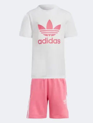 Adidas Adicolor Little Girls Original Set Pink Fusion