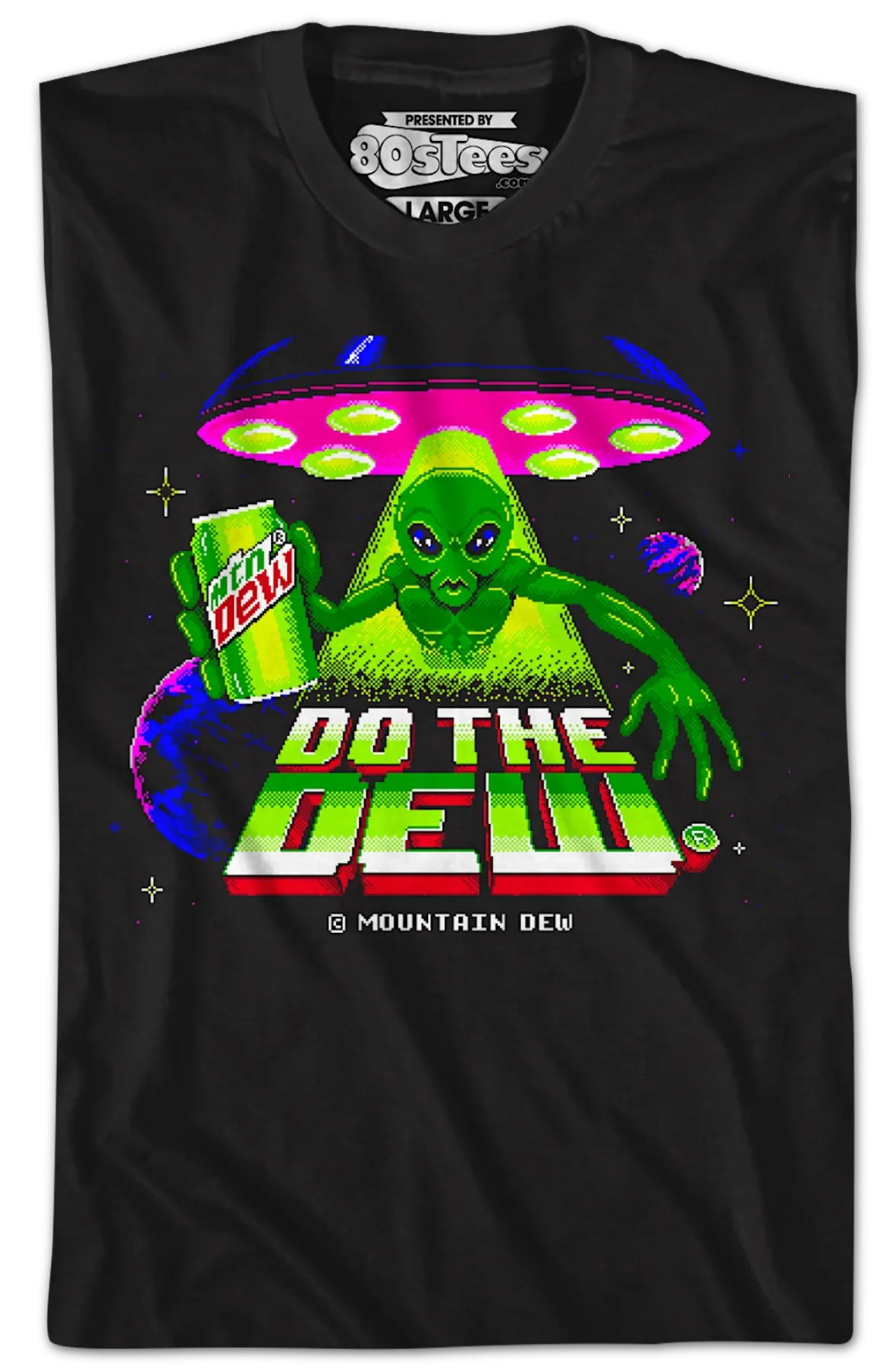 Alien Do The Dew Video Game Mountain Dew T-Shirt