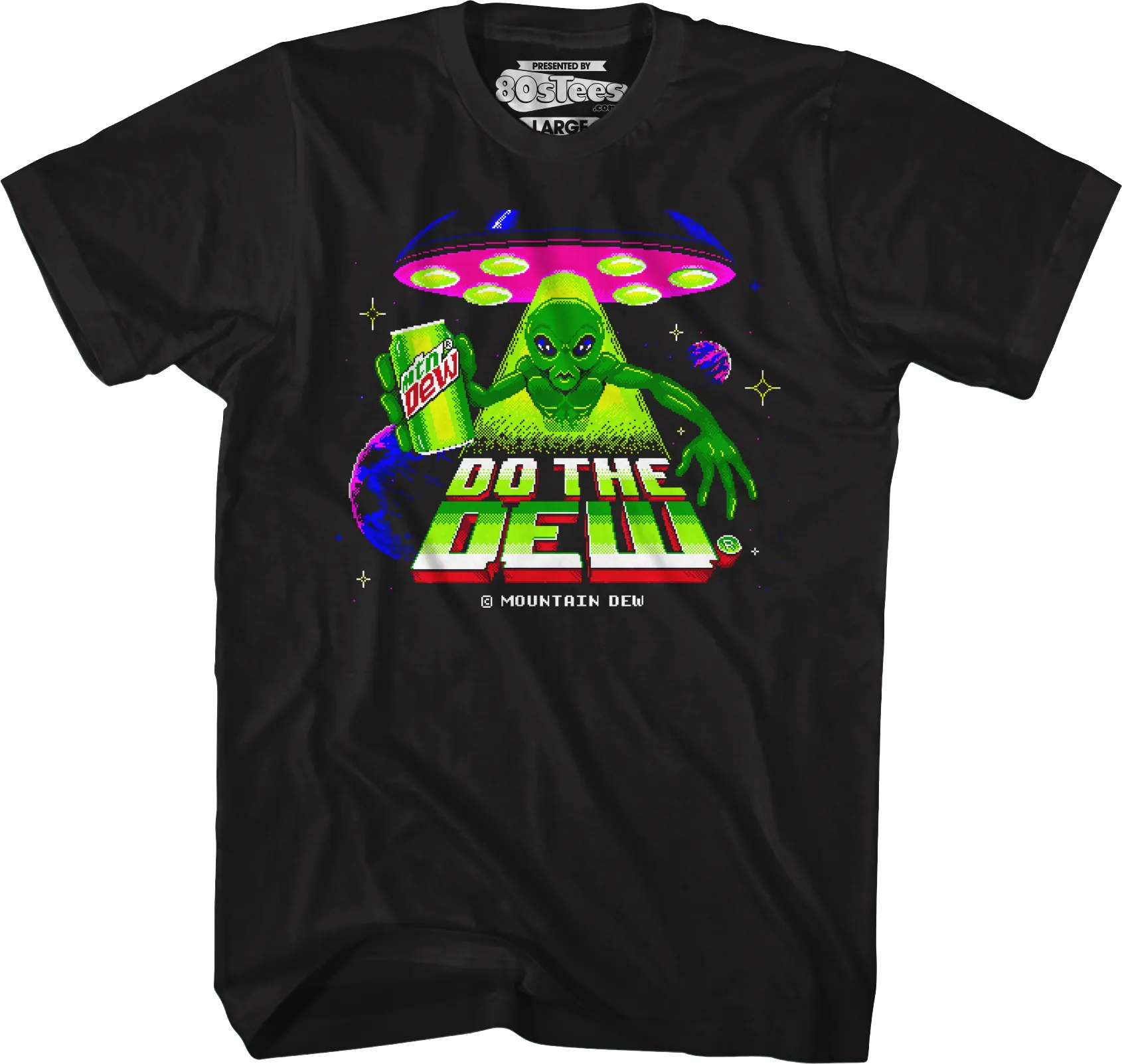 Alien Do The Dew Video Game Mountain Dew T-Shirt