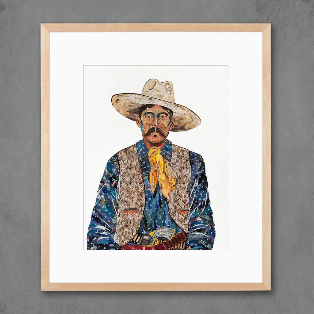 AMERICAN HERITAGE COWBOY (BLUE) limited edition paper print