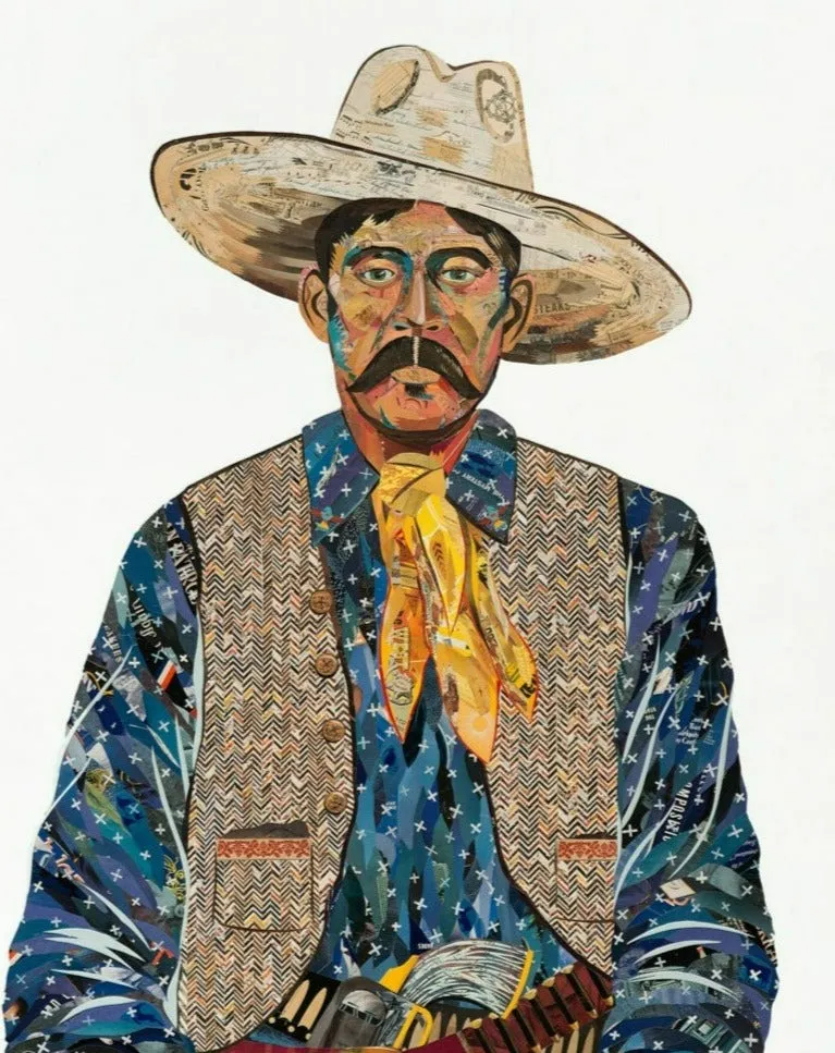 AMERICAN HERITAGE COWBOY (BLUE) limited edition paper print