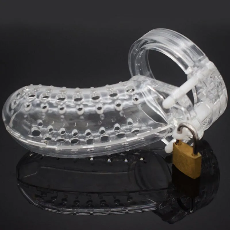 BDSM Male Chastity Cage Penis Lock Ring