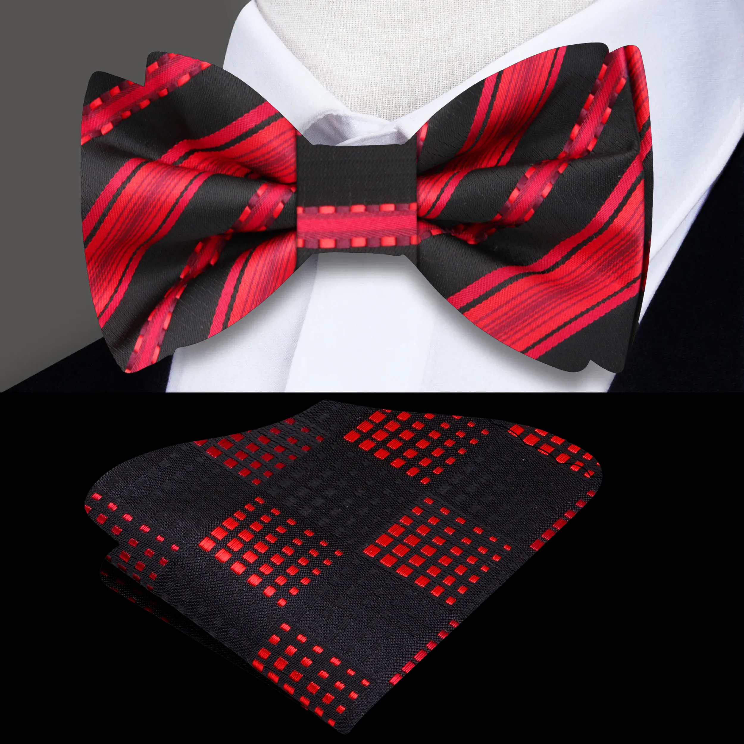 Berkley Stripe Bow Tie