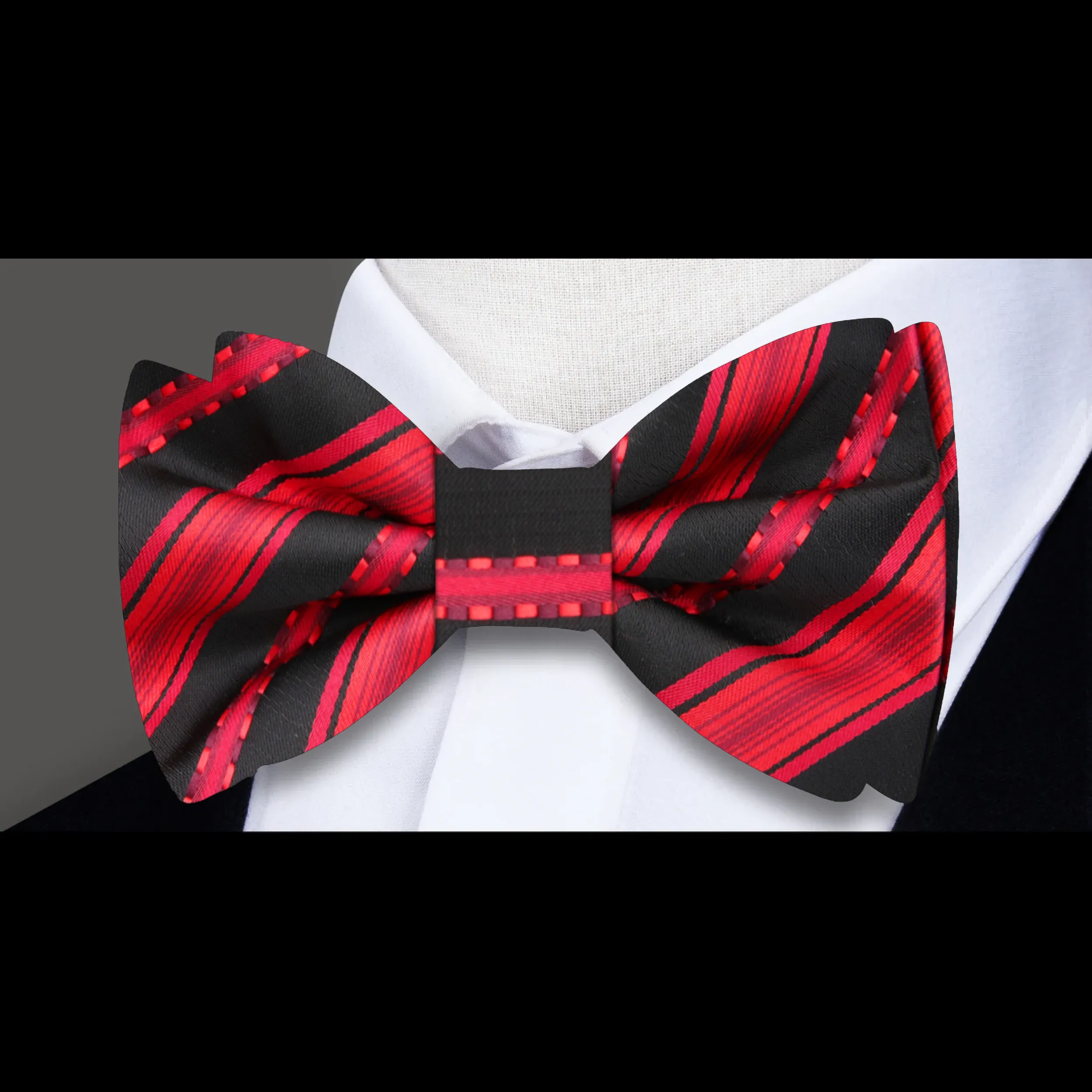 Berkley Stripe Bow Tie