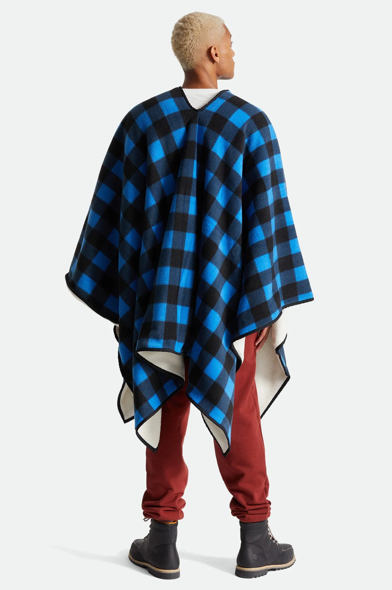 Bowery Poncho - Skydiver Blue