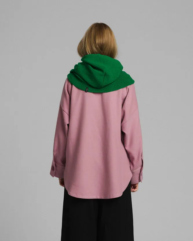 Brook Merino Wool Hood Green