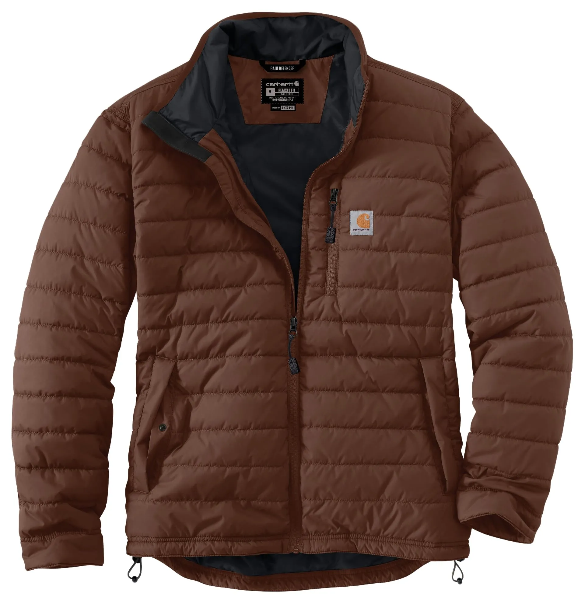 Carhartt 102208 Men's Rain Defender Relaxed Fit Lightweight Insulated Jacket, Mocha