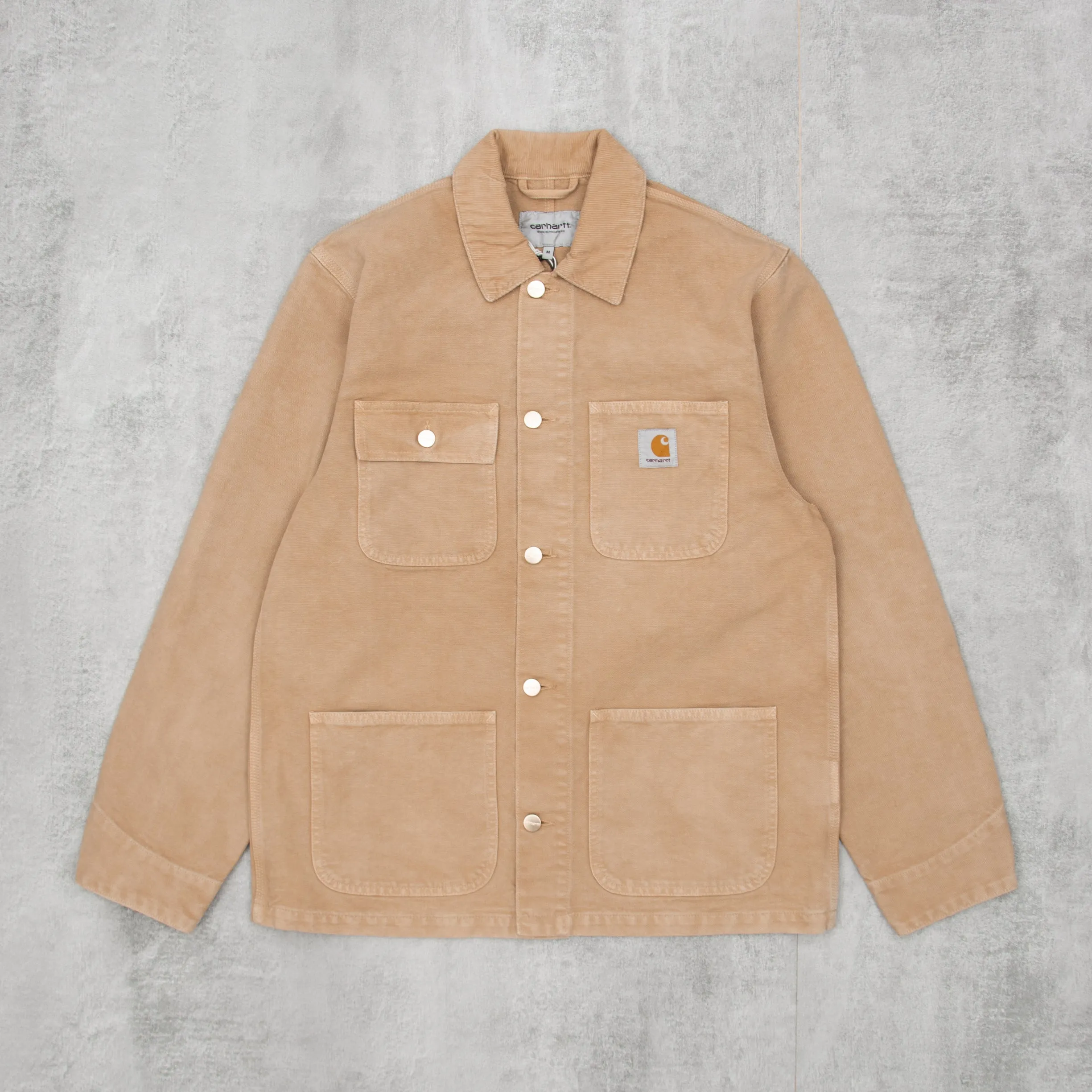 Carhartt WIP Michigan Coat Worn Canvas - Dusty H Brown