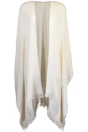 Cashmere Silk Paillette Poncho - Panama