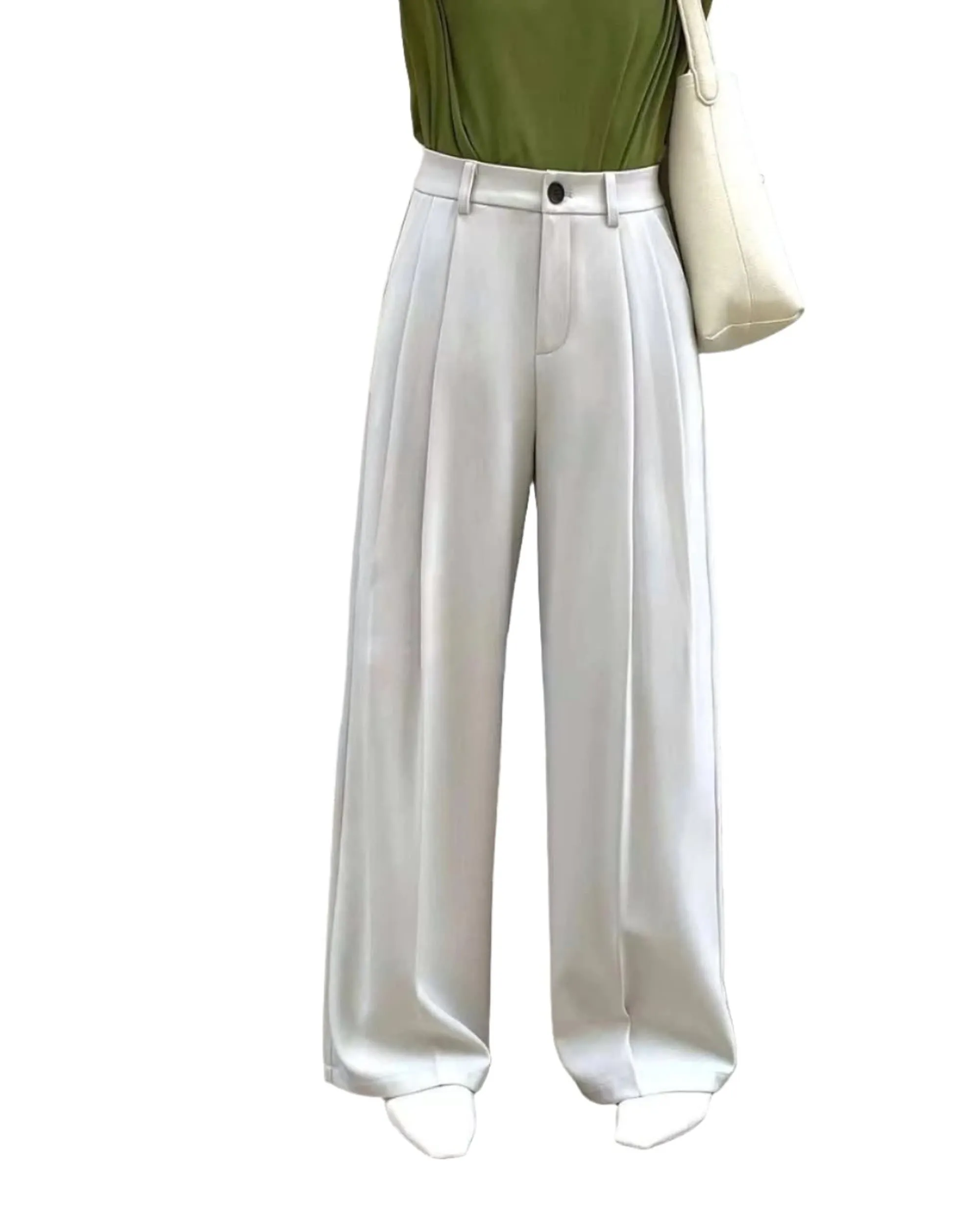 Clever Alice White French Trouser