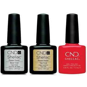 CND - Shellac Combo - Base, Top & Liberte