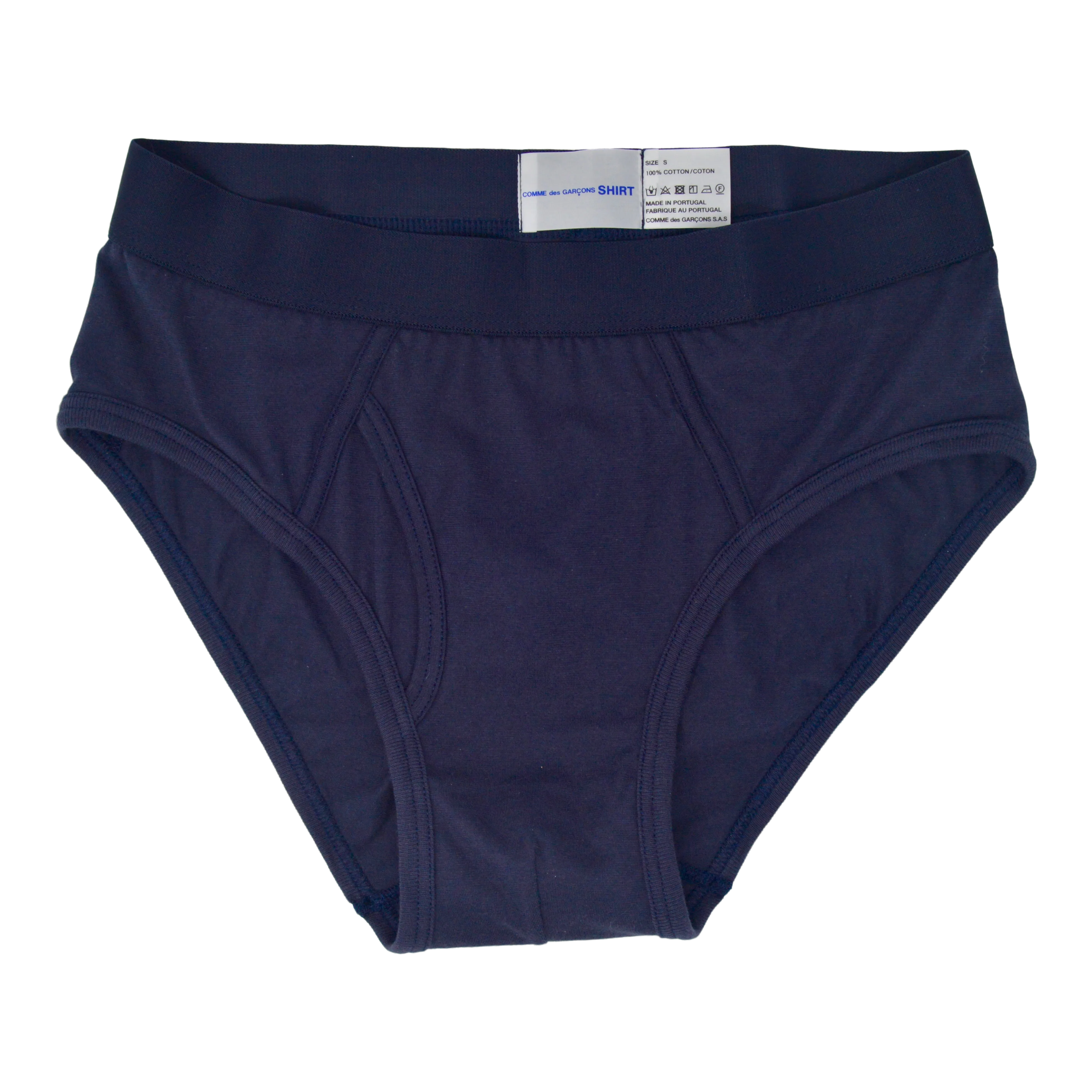 Comme des Garçons Y-Brief Navy Blue