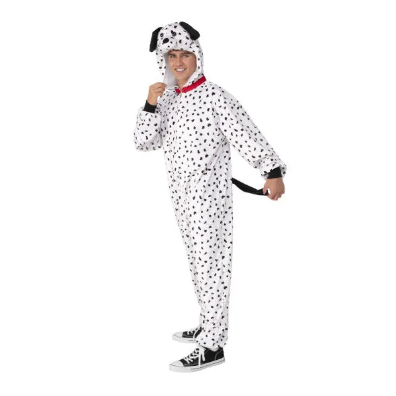 Dalmatian Furry Onesie Costume-Adult