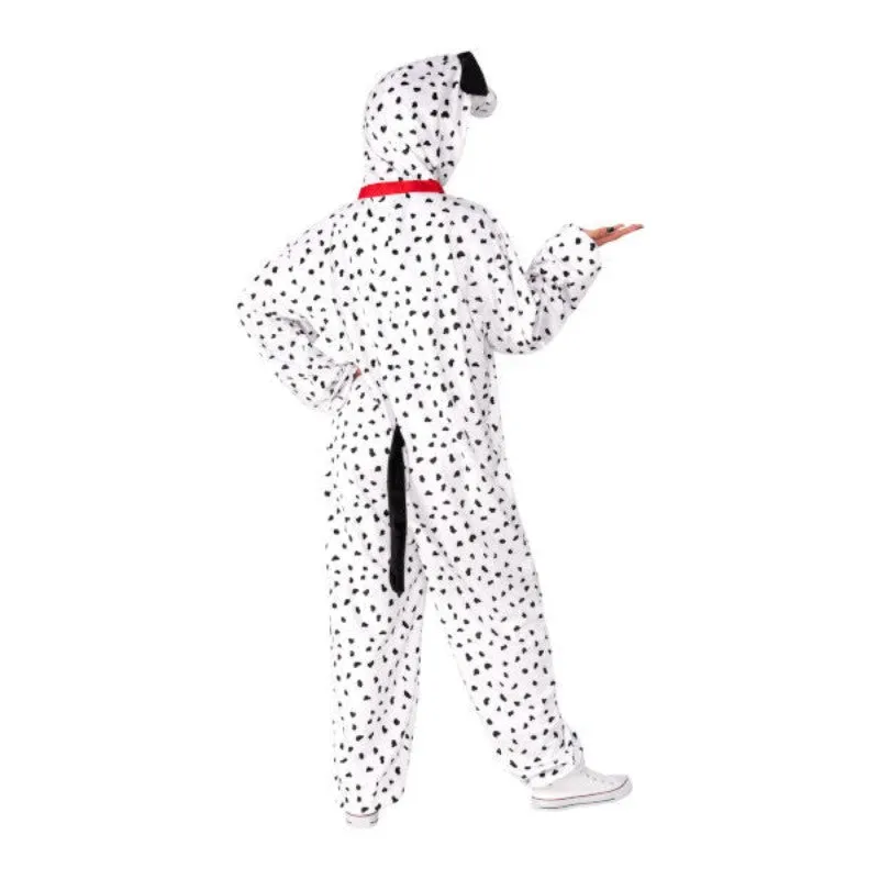 Dalmatian Furry Onesie Costume-Adult