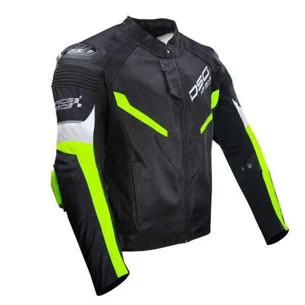 DSG RACE PRO V2 JACKET BLACK YELLOW FLUO