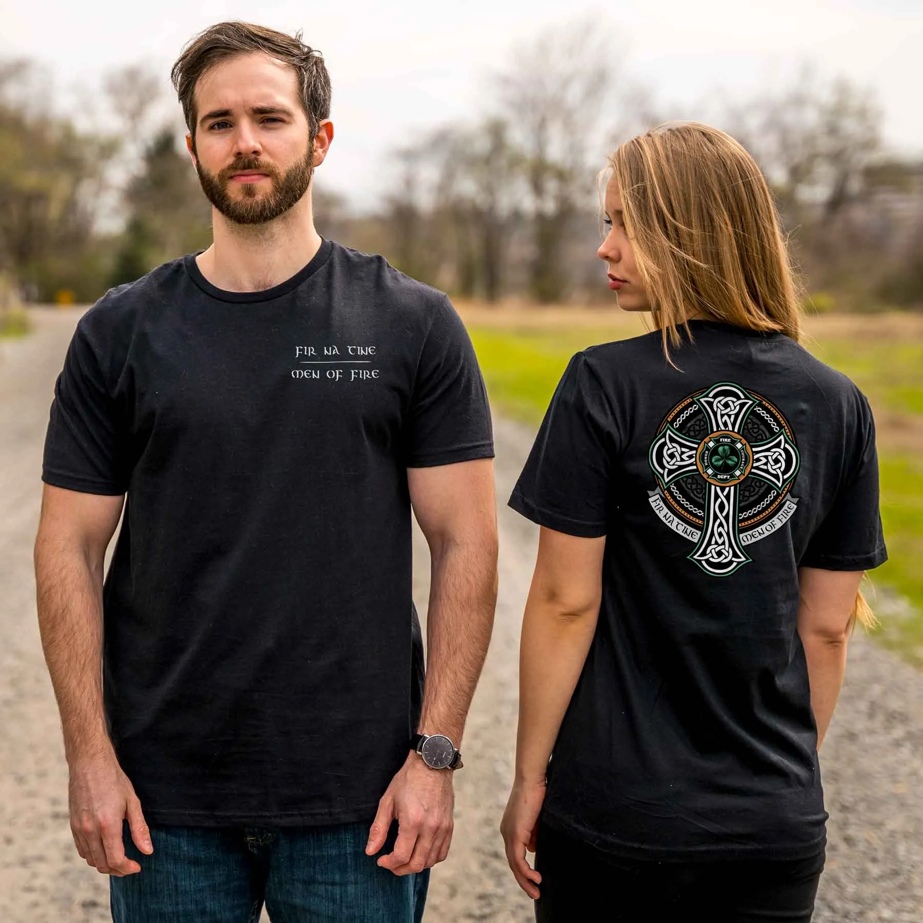 Firefighter Celtic Cross Shirt