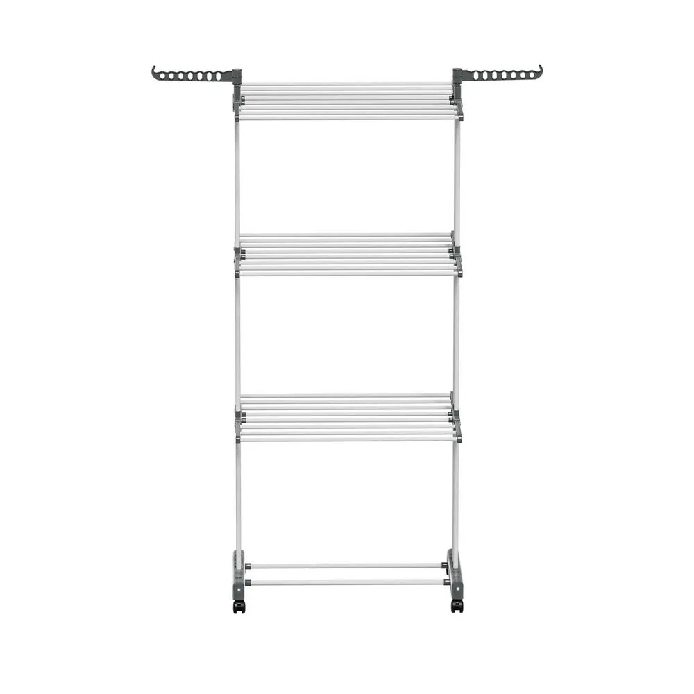 Foldable 3-Tier Clothes Drying Rack with Wheels - Artiss