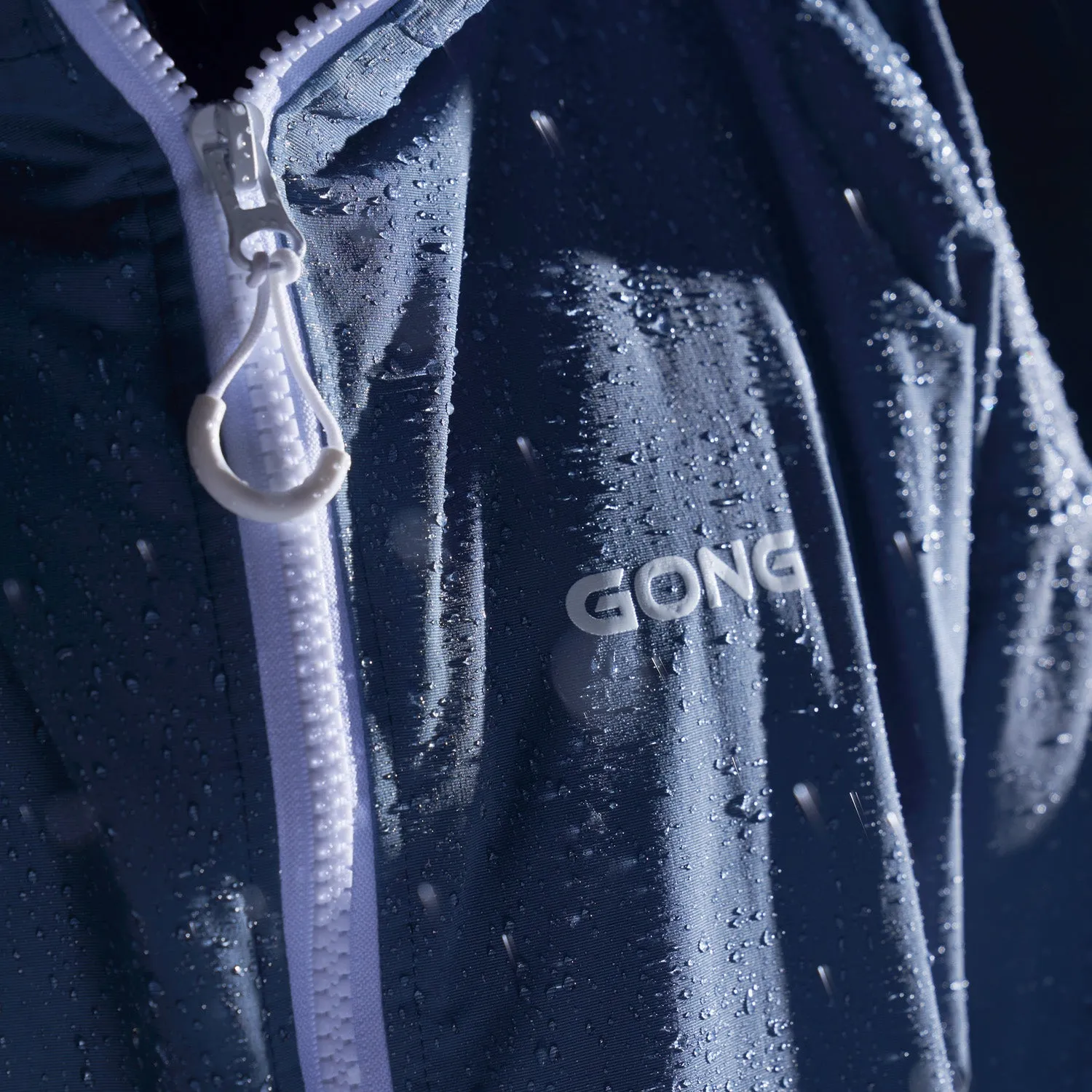 GONG | Poncho Imperméable Gris Clair