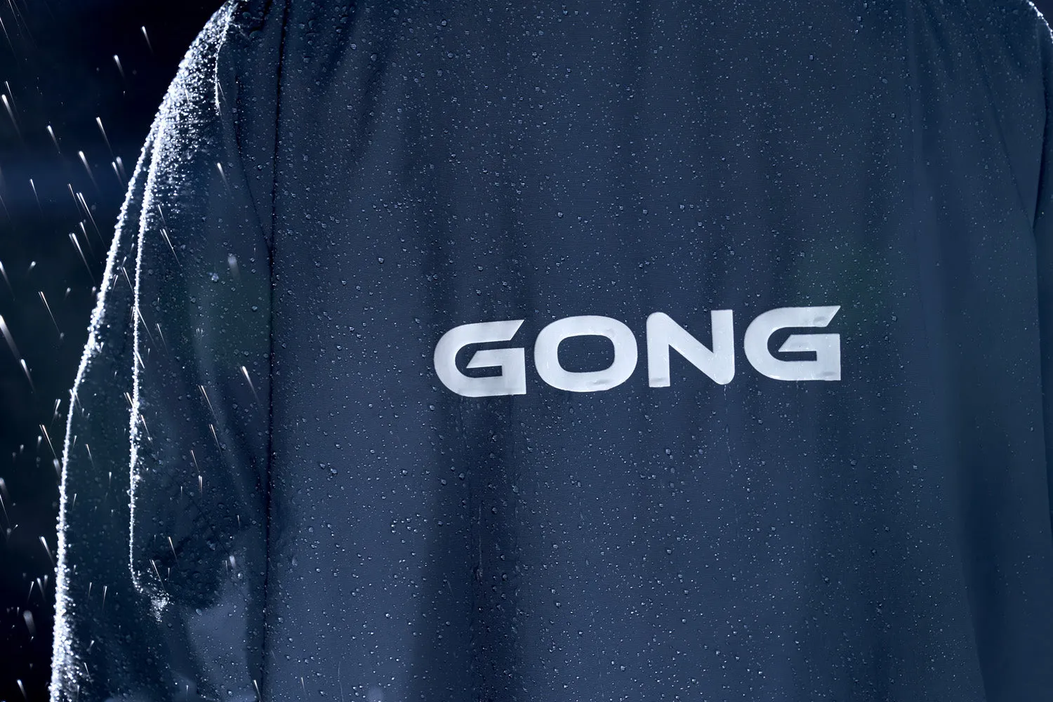 GONG | Poncho Imperméable Sable / Bleu