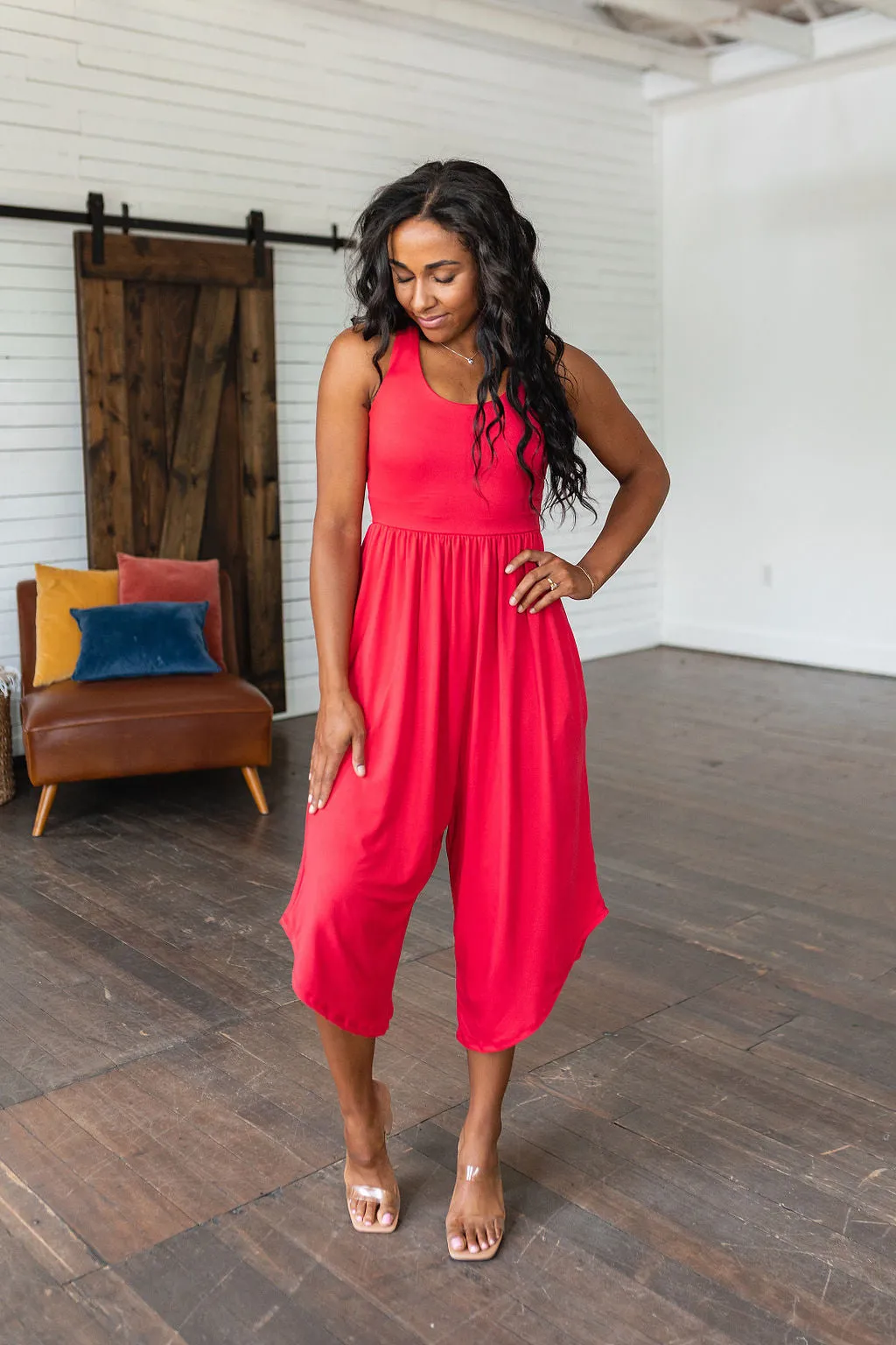 Good Idea Jumpsuit in Red - Eldridge