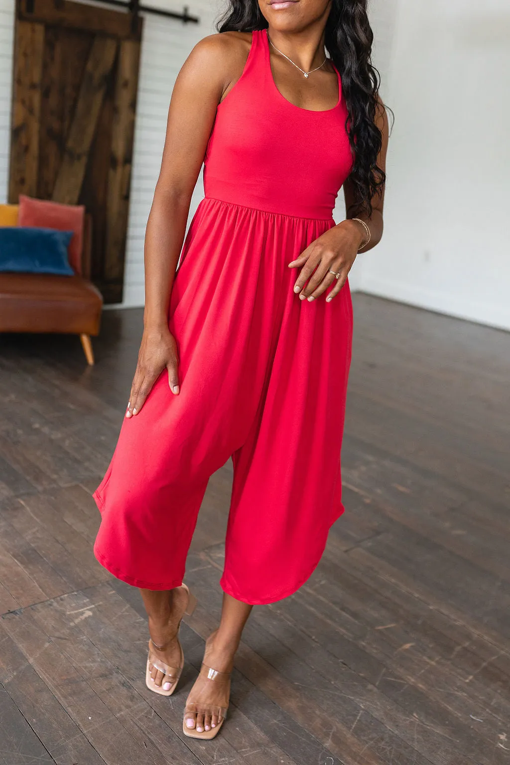 Good Idea Jumpsuit in Red - Eldridge