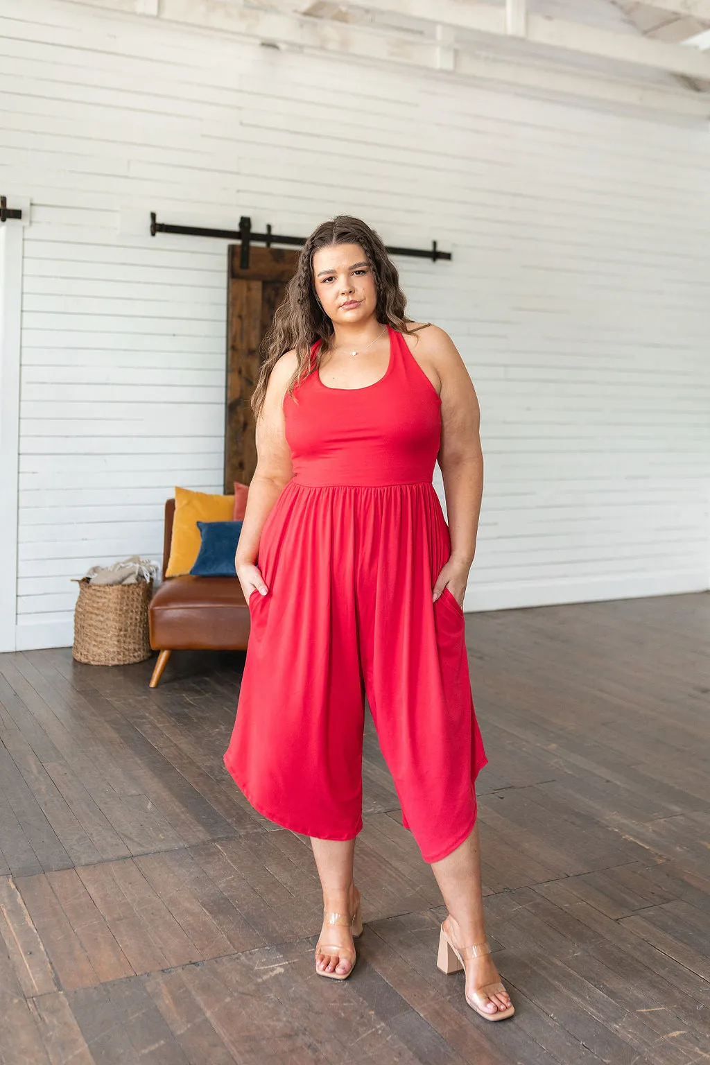 Good Idea Jumpsuit in Red - Eldridge