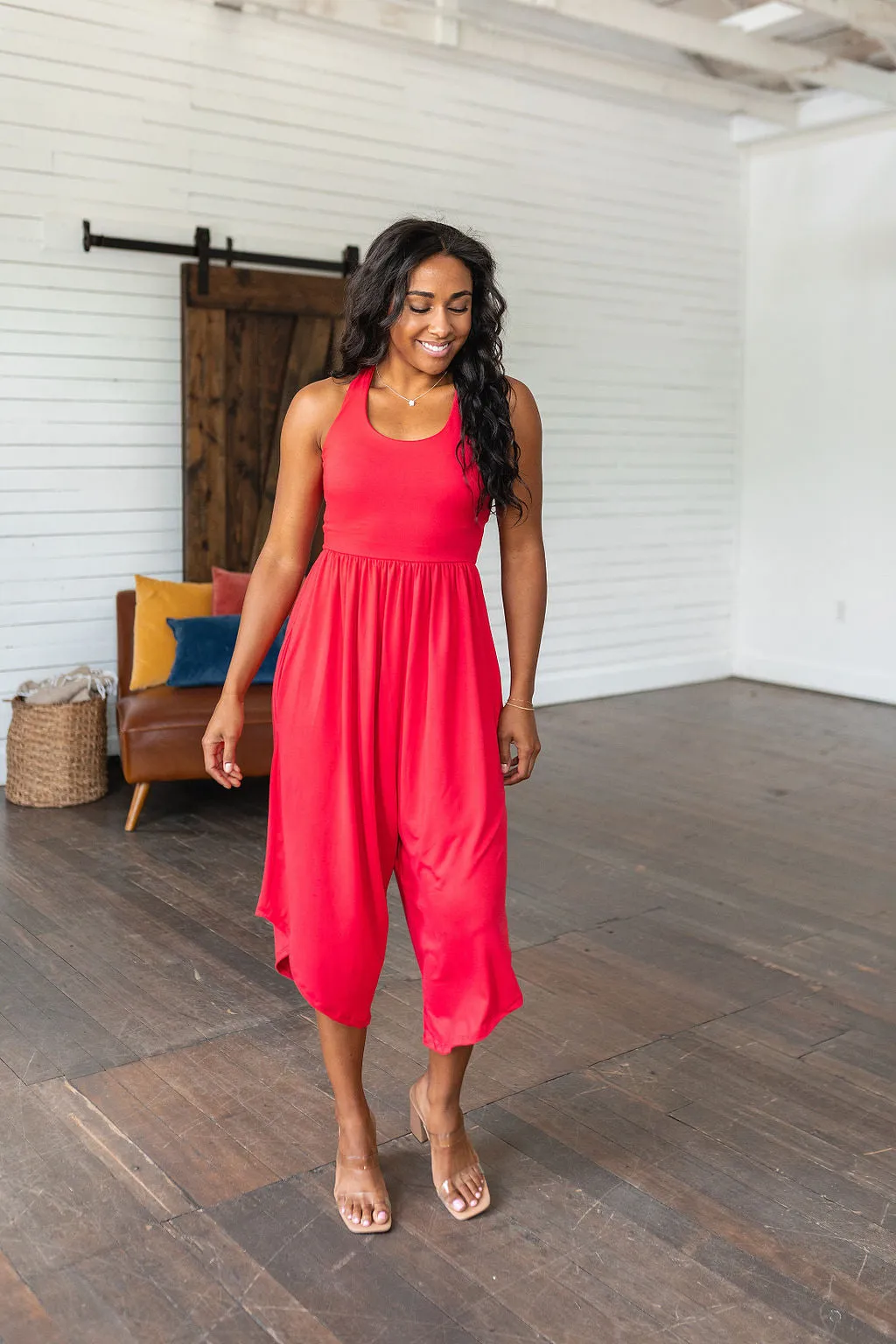 Good Idea Jumpsuit in Red - Eldridge