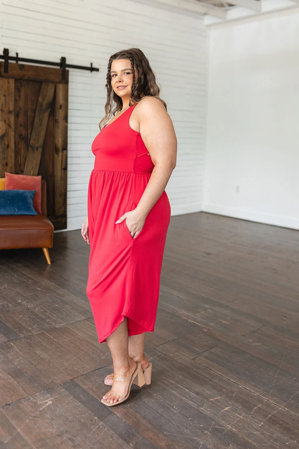 Good Idea Jumpsuit in Red - Eldridge