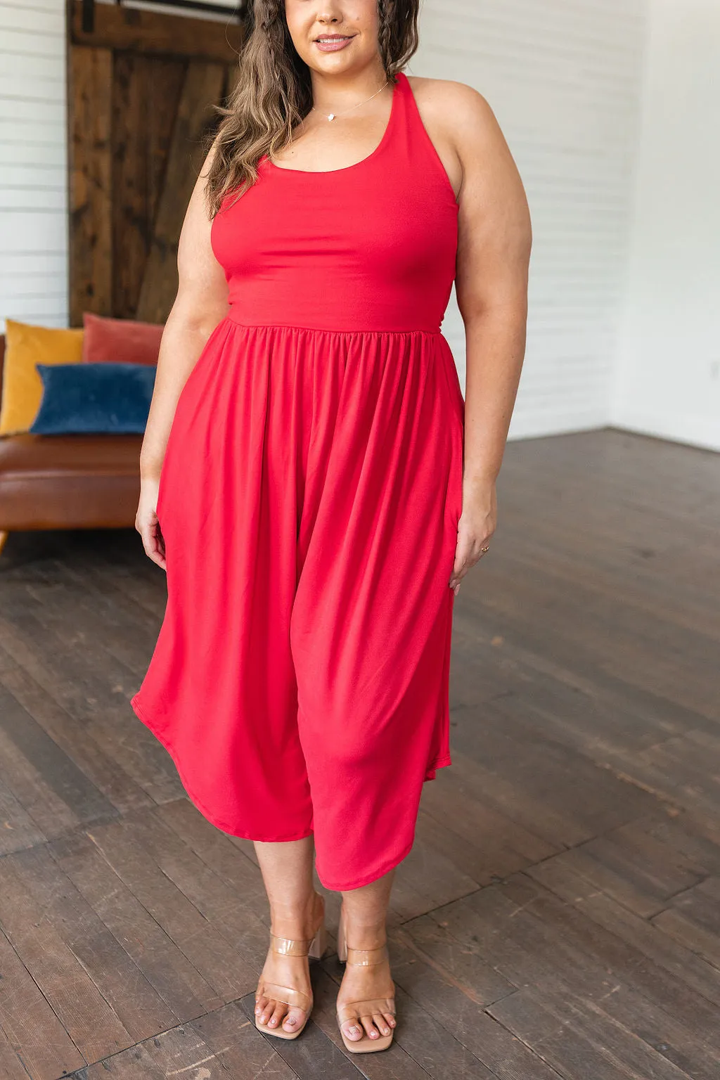 Good Idea Jumpsuit in Red - Eldridge