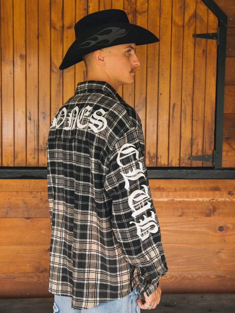 Gothic Flannel Shirt - Dip Dye