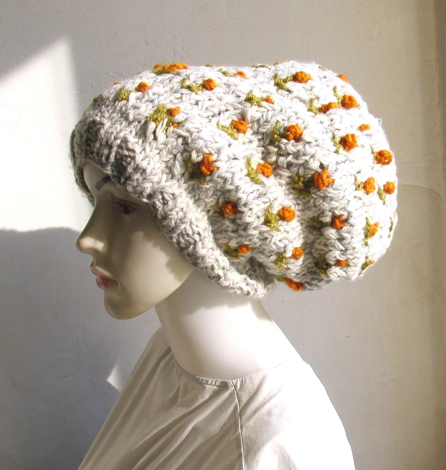 Hand Knit Beanies Very Cozy Soft & Chunky  Balaclava Knitting Hat Very Funky Outdoors Boho Style