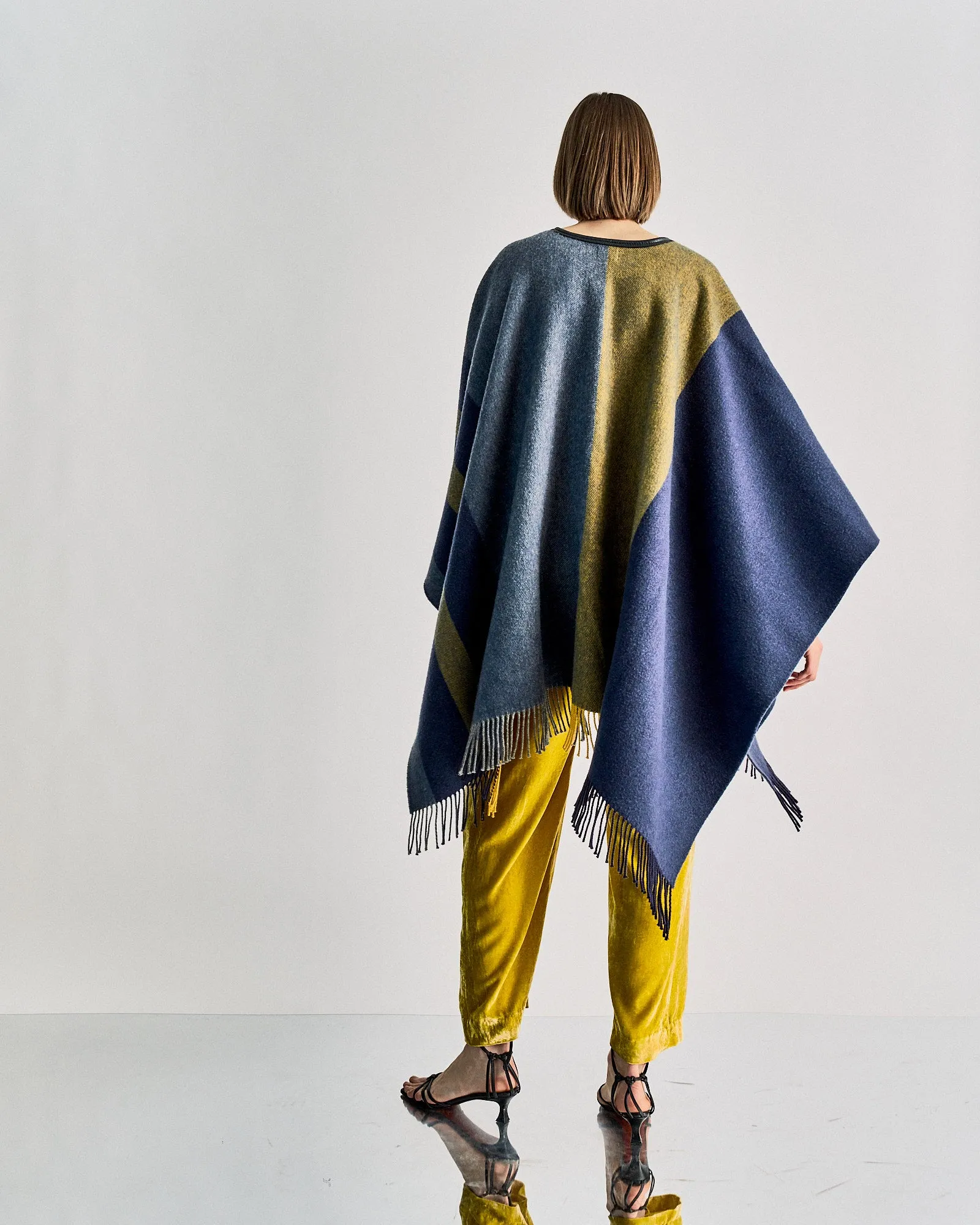 Hermès Rocabar Cape Coat Leather Tassel Poncho