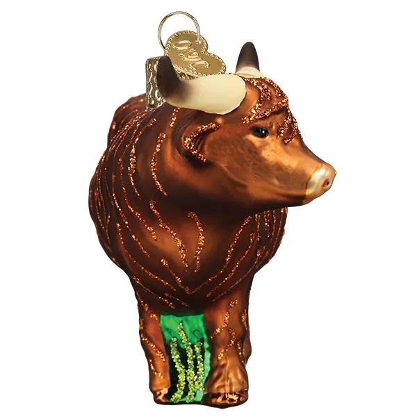 Highland Cow Christmas Ornament