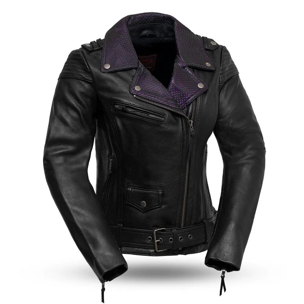 Iris - Women's Motorcycle Leather Jacket - Extreme Biker Leather