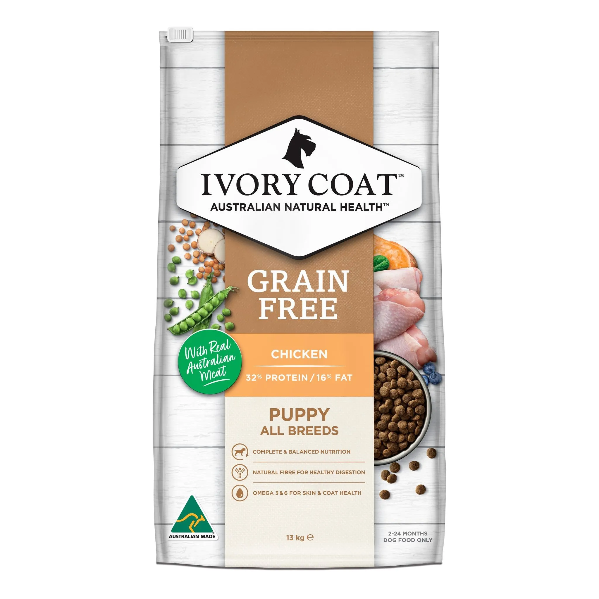 Ivory Coat Puppy Grain Free Chicken Dry Dog Food