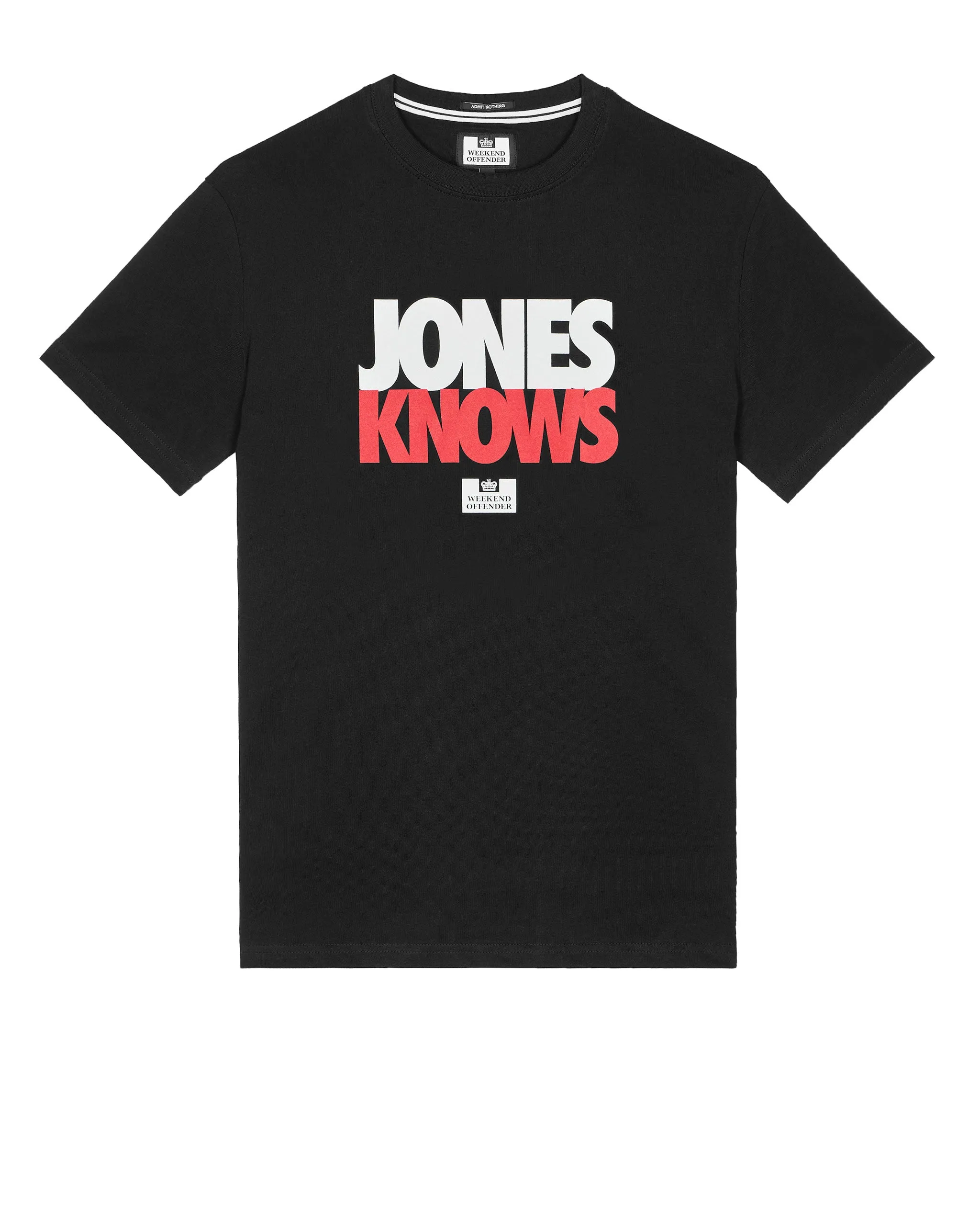 Jones Knows Graphic T-Shirt Black