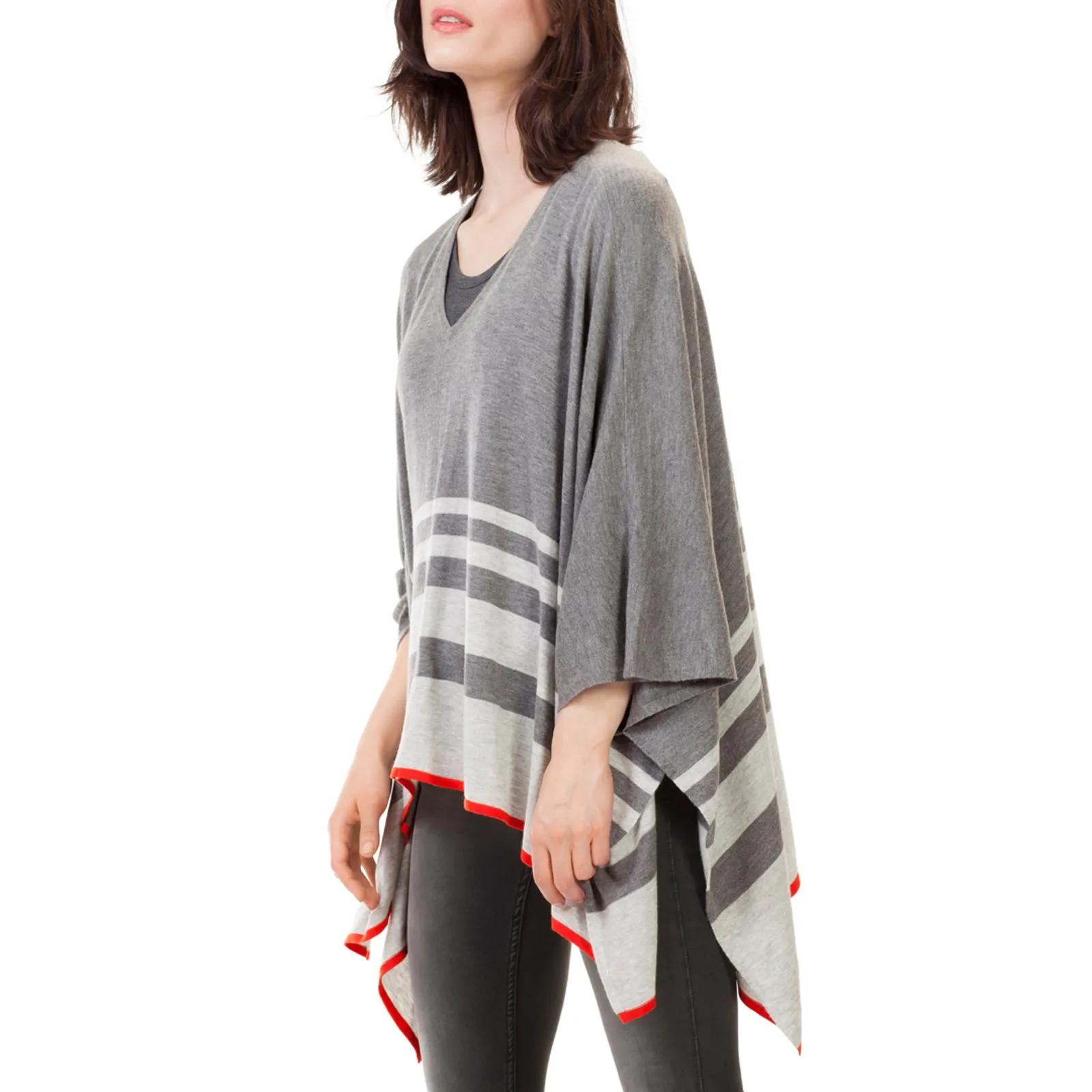 Kendal Striped Poncho