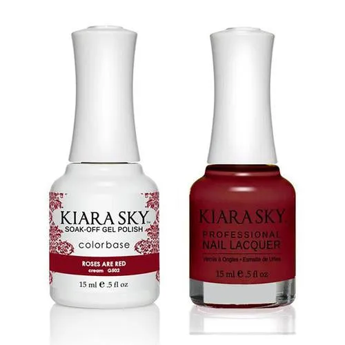 Kiara Sky Classic Gel & Polish Duo - #502 Roses Are Red