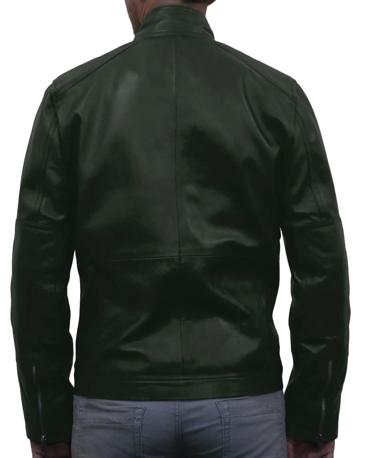 Leather Jackets Hub Mens Genuine Lambskin Leather Jacket (Black, Classic Jacket) - 1501217