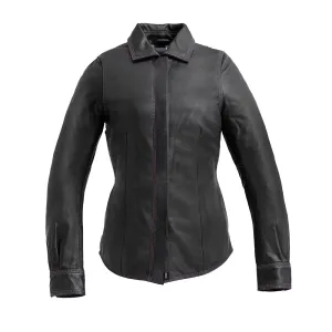 Leela Women's Motorcycle Leather Shirt - Limited Edition