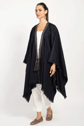 Loro Piana Cashmere Dark Grey Poncho