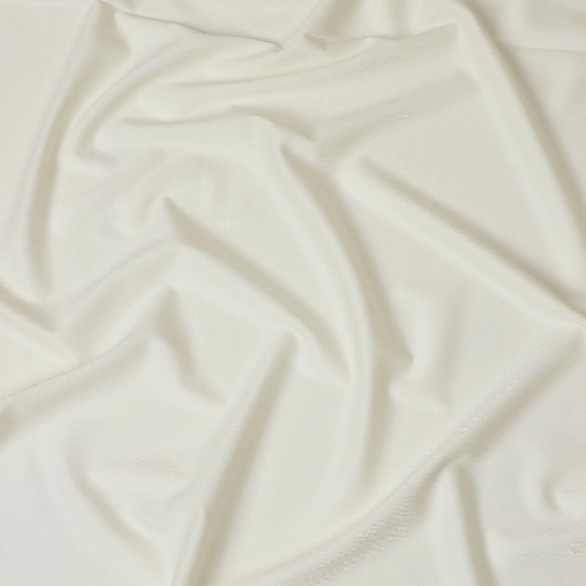 Luxurious Ivory Wool Suiting Fabric, Italian Crafted, 150cm Width - 3.5 Mtrs Piece-D17748