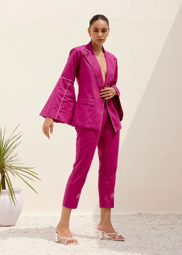 Magenta Joy Blazer Co-Ord Set